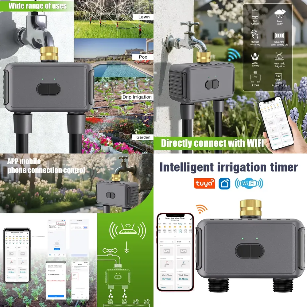 Smart Garden System - Programmateur d'arrosage intelligent WAP01 WiFi à
