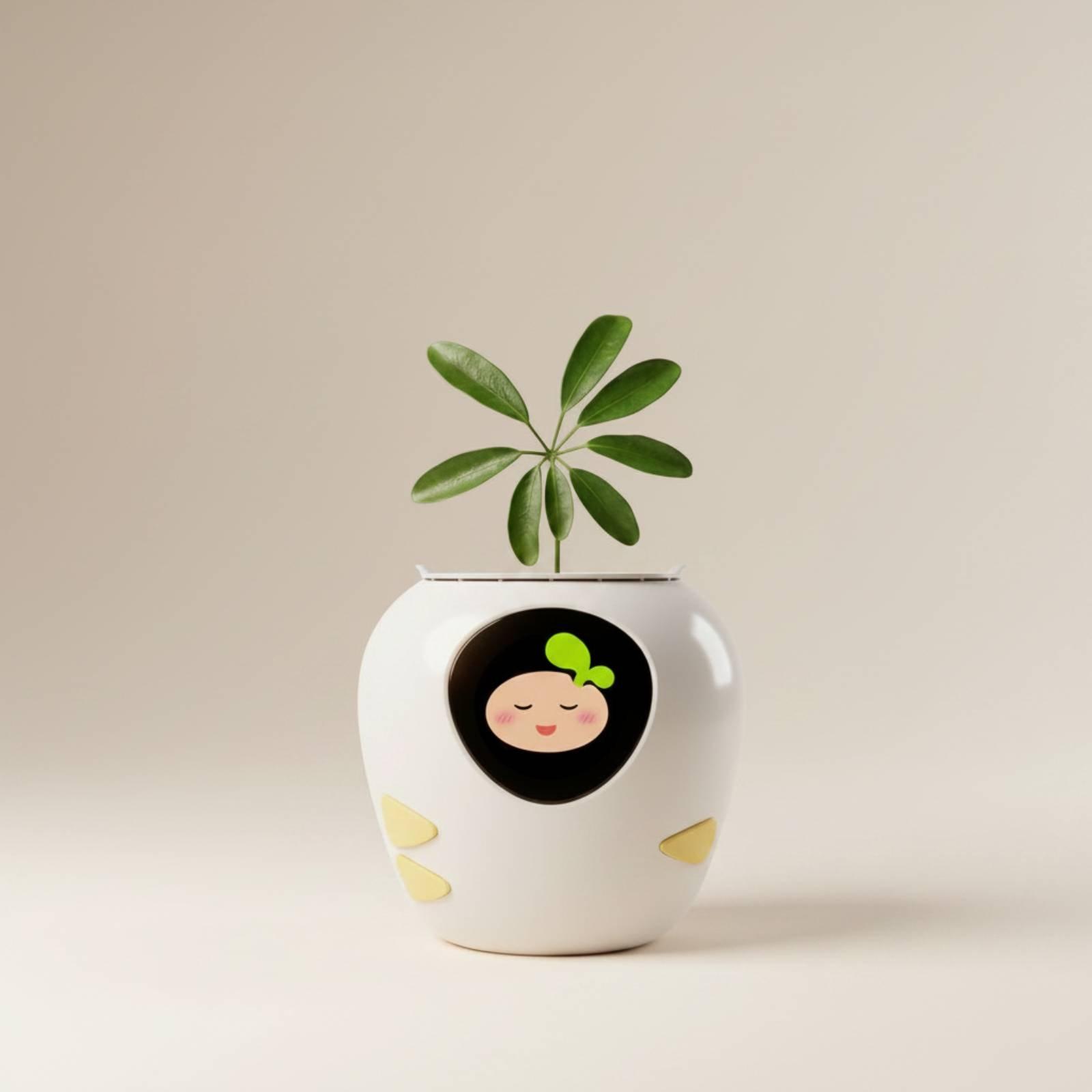 Automatic Watering - Pot de fleurs interactif, compagnon émotionnel,