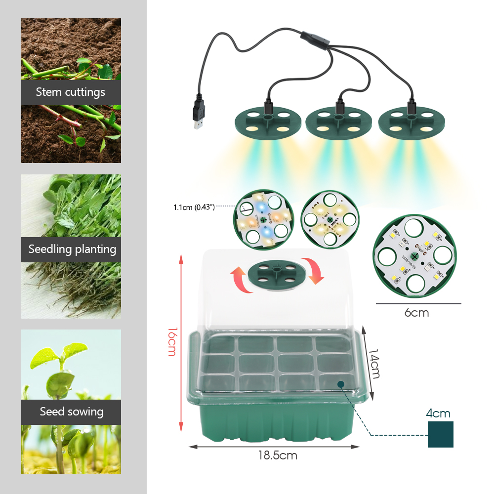 Pots de pépinière LED avec lum - Grow Light Led avis et prix