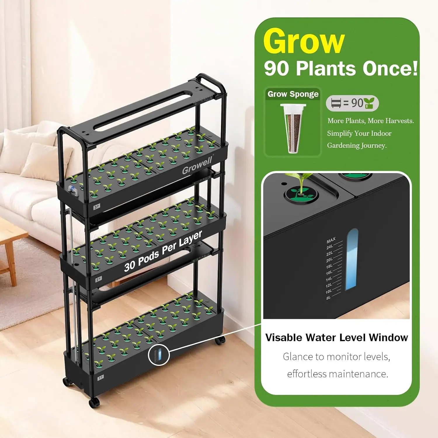 Grand kit de système de cultur - Indoor Garden Kit avis et prix